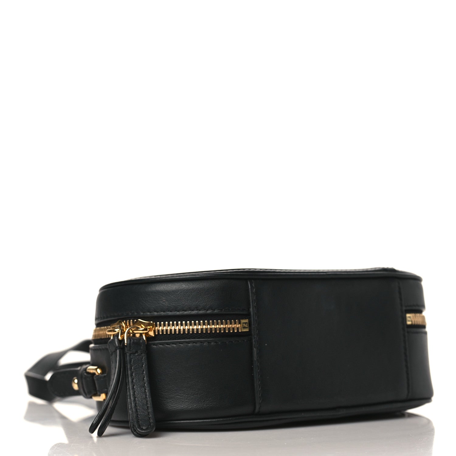 Fendi Vitello Grace Matte Mini O'Lock Camera Case Black 4 of 10