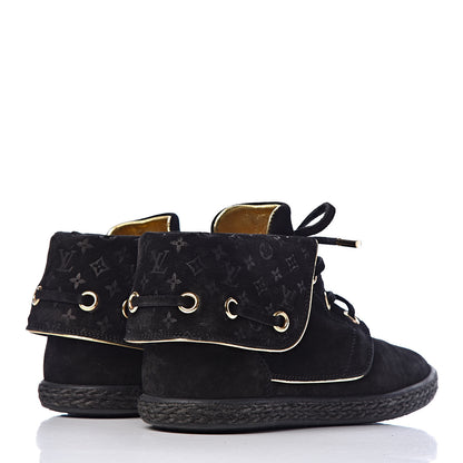 Louis Vuitton Suede Cape Sneaker Boots 36 Black 4 of 11
