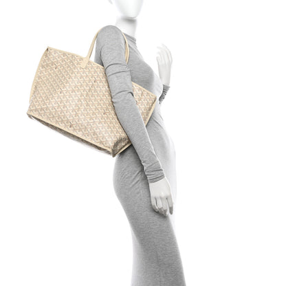 Goyard Goyardine Embroidered Seahorse Reversible Anjou PM Sand 2 of 17