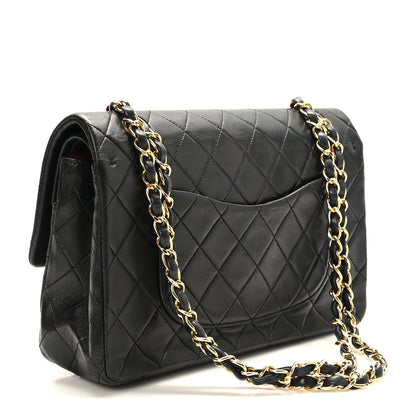 Chanel Lambskin Quilted Medium Double Flap Black 3 of 9
