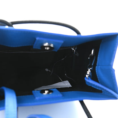 Balenciaga Squared Calfskin Logo North South Shopper Tote XXS Bleu 5 of 8