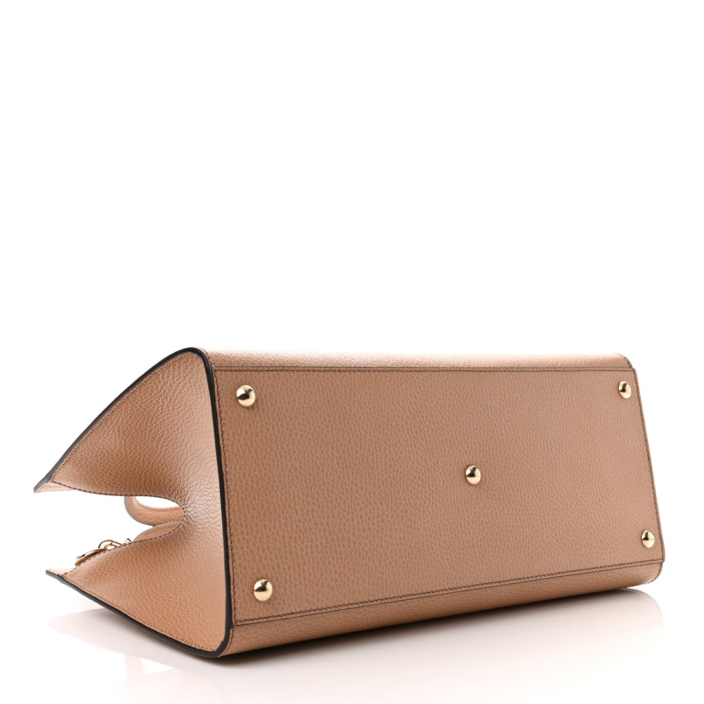 Dollar Calfskin Large Soho Top Handle Satchel Camelia