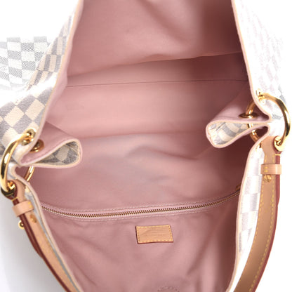 Louis Vuitton Damier Azur Graceful MM Rose Ballerine 5 of 7