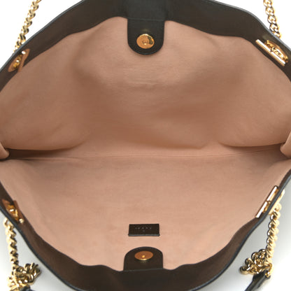 Gucci Calfskin Large Rajah Chain Tote Black 5 of 14