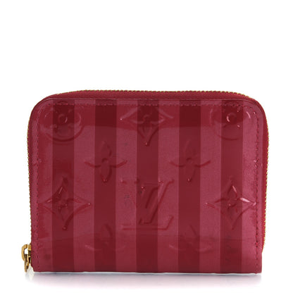 Louis Vuitton Vernis Rayures Zippy Coin Purse Pomme D'Amour 1 of 7