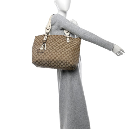 Gucci Monogram Medium Icon Bit Tote Off White 3 of 13