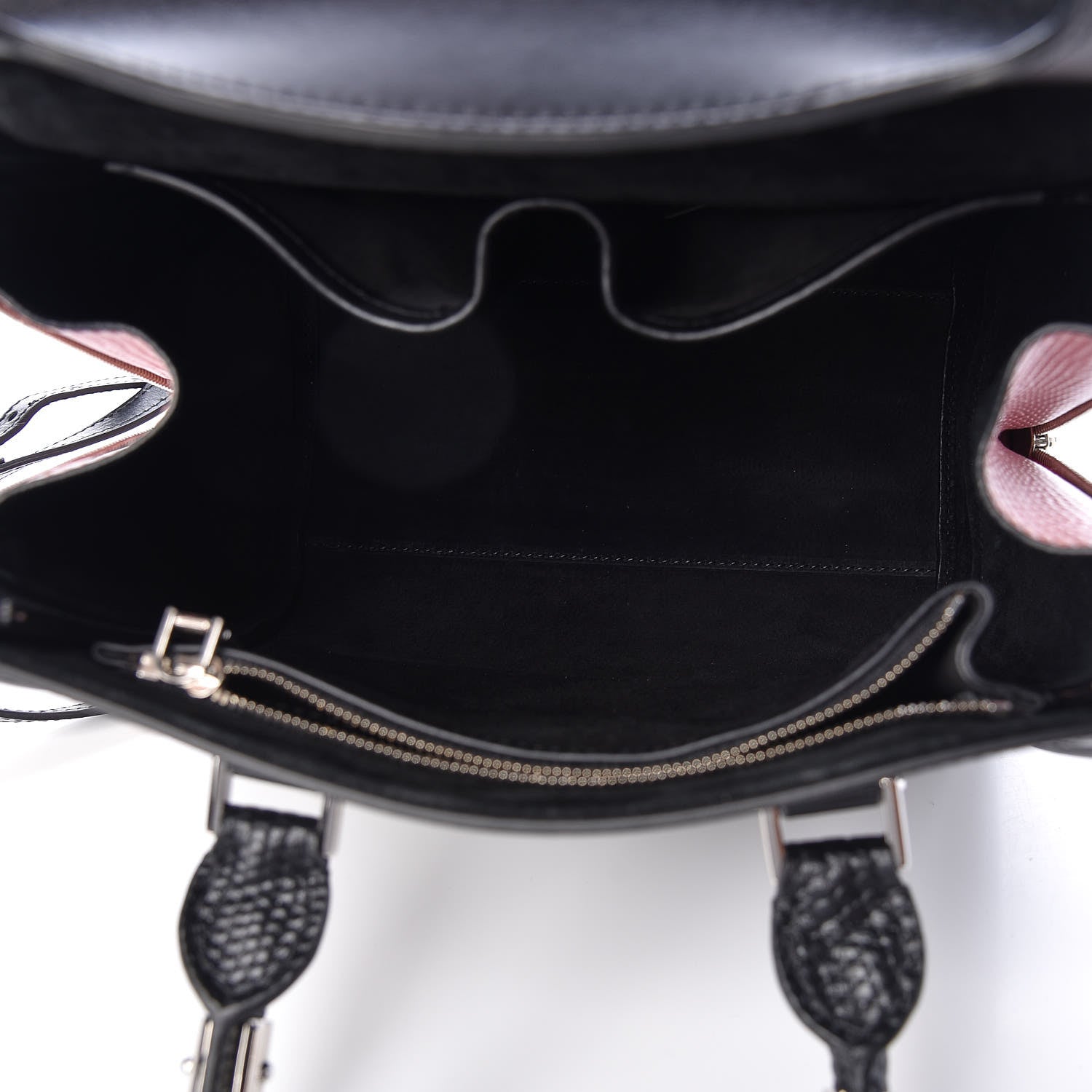 Alexander McQueen Soft Calfskin Small Enamel Plate Heroine Powder Black 5 of 8