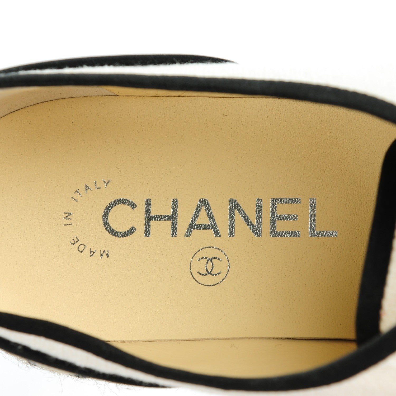 Chanel Cotton Lace Up Espadrilles 40.5 Light Beige 8 of 9