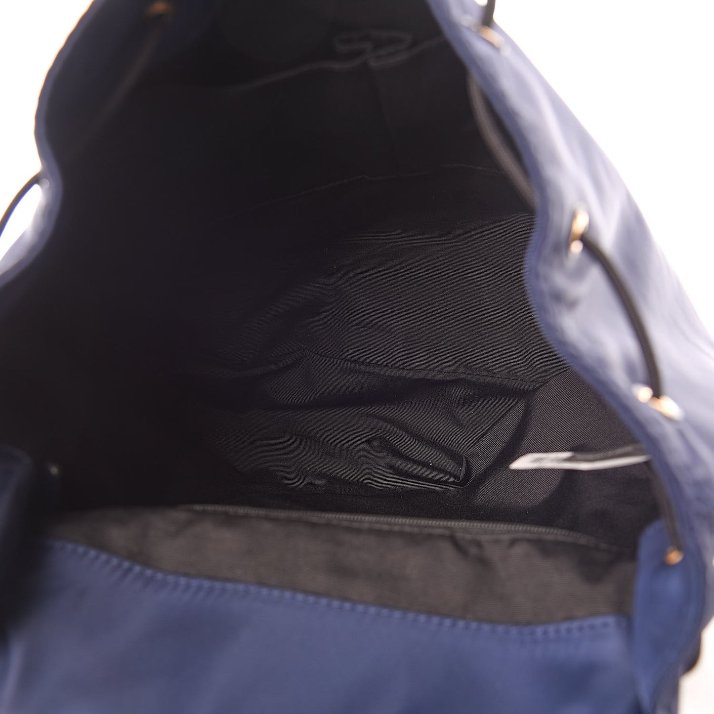 Nylon Patchwork Backpack Blue