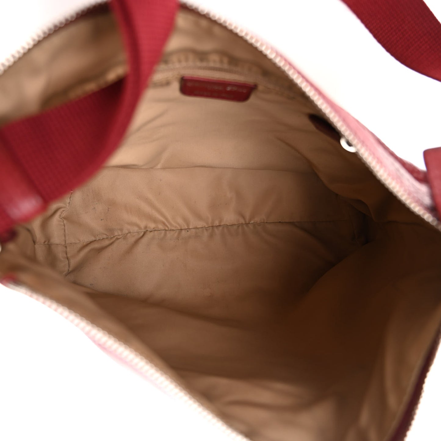 Monogram Street Chic Shoulder Bag Beige Red