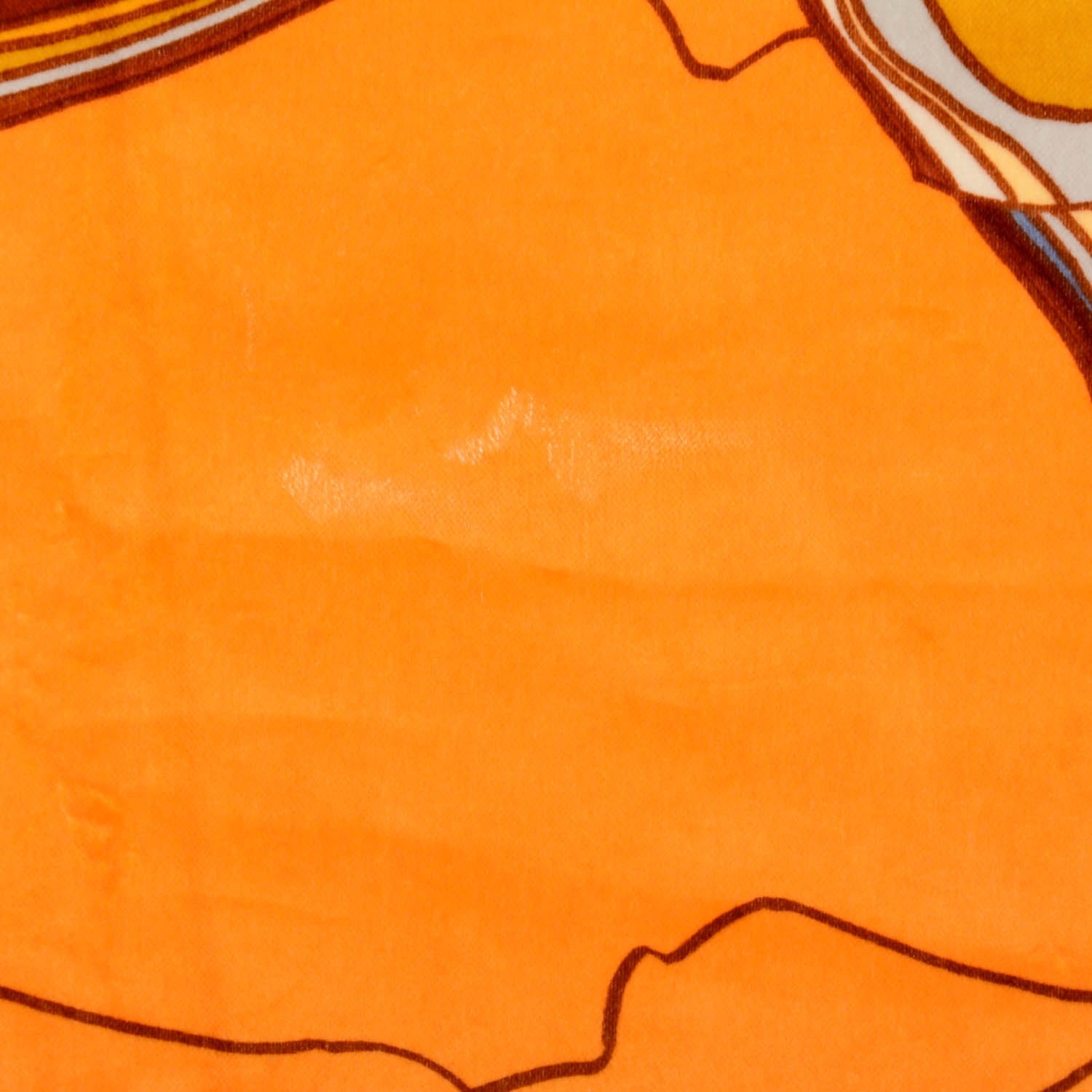 Hermes Cotton Modal Velvet Le Pegase D'Throw Orange 7 of 7