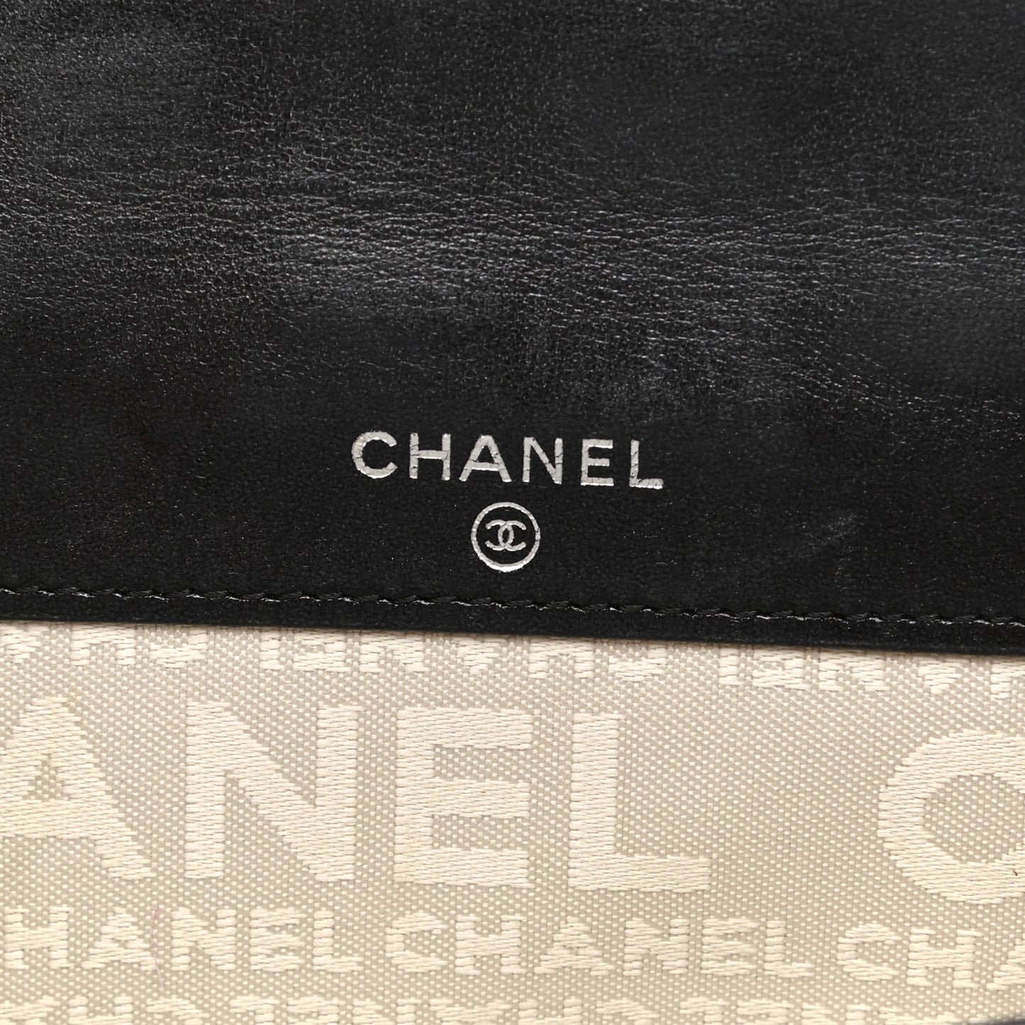 Metallic Lambskin Precious Symbols French Wallet Dark Silver