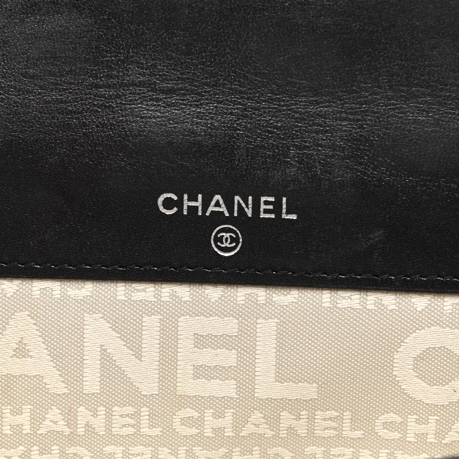 Chanel Metallic Lambskin Precious Symbols French Wallet Dark Silver 7 of 12