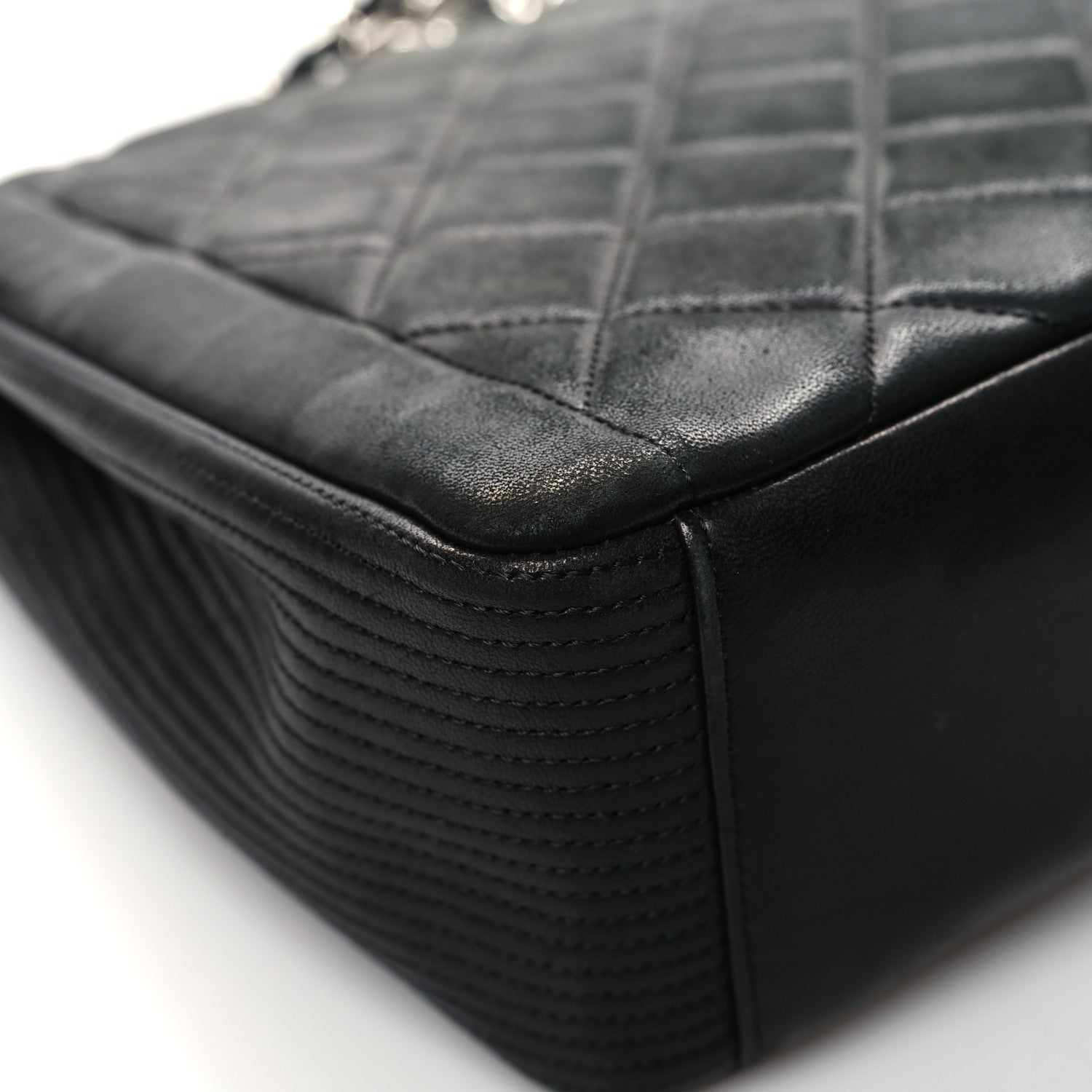 Chanel Lambskin Quilted Large Coco Rider Flap Black 11 of 15