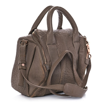 Alexander Wang Pebbled Lambskin Rockie Latte Rose Gold Hardware 3 of 10