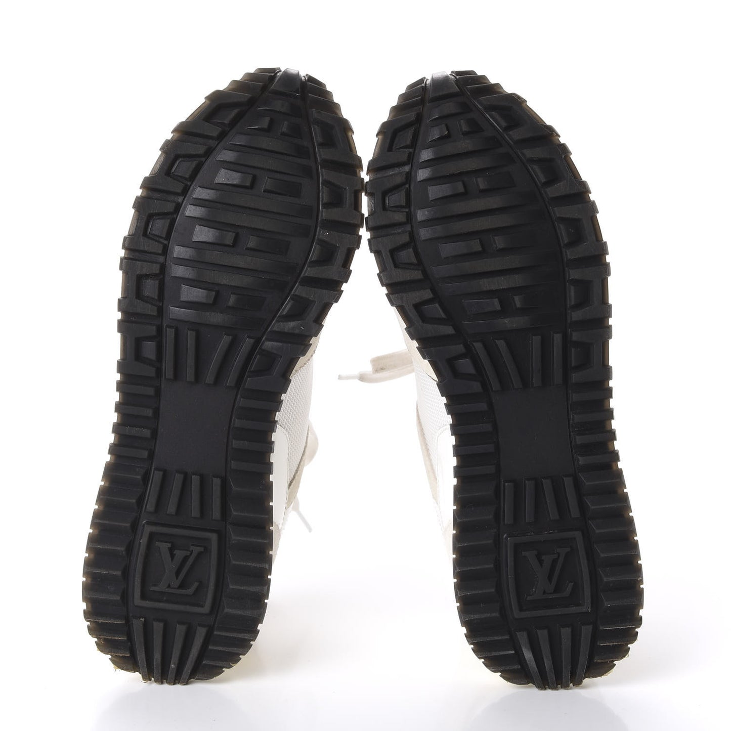 Suede Reverse Monogram Run Away Sneakers 35 White