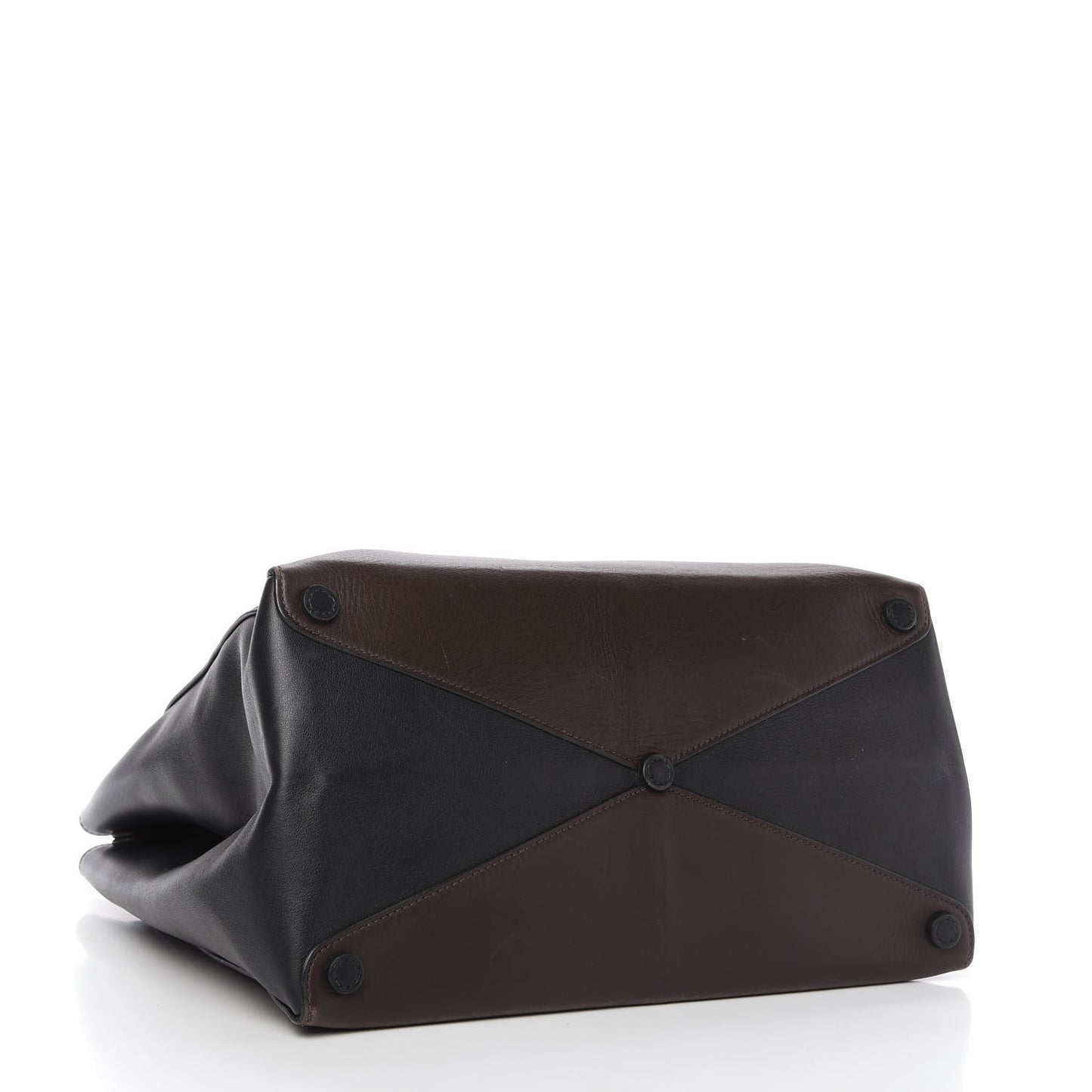 City Calfskin Convertible Top Handle Tote Caffe Black