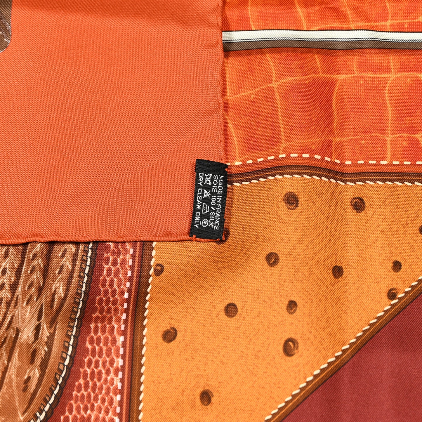 Silk Tout Cuir Scarf 90