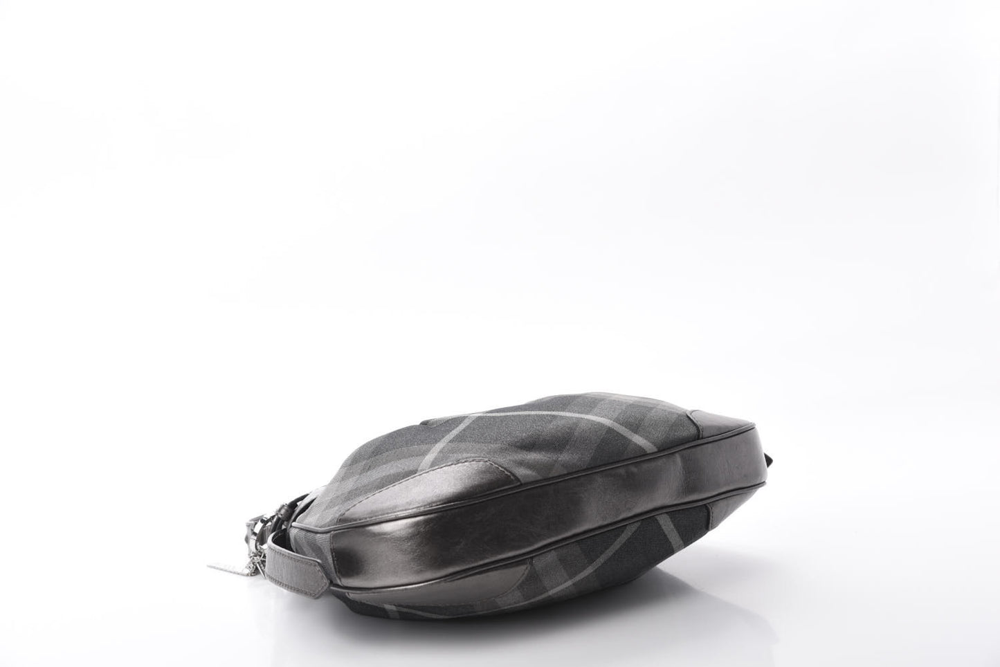 Shimmer Check Small Brooklyn Hobo Grey