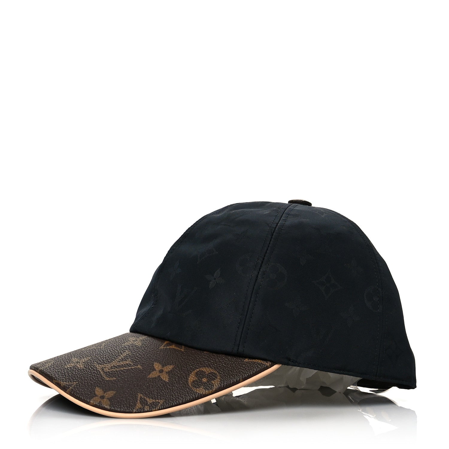 Louis Vuitton Polyester Silk Monogram LV Get Ready Cap M Black 1 of 9