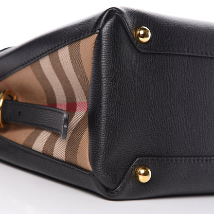 Burberry Derby Calfskin House Check Medium Camberley Black 10 of 11