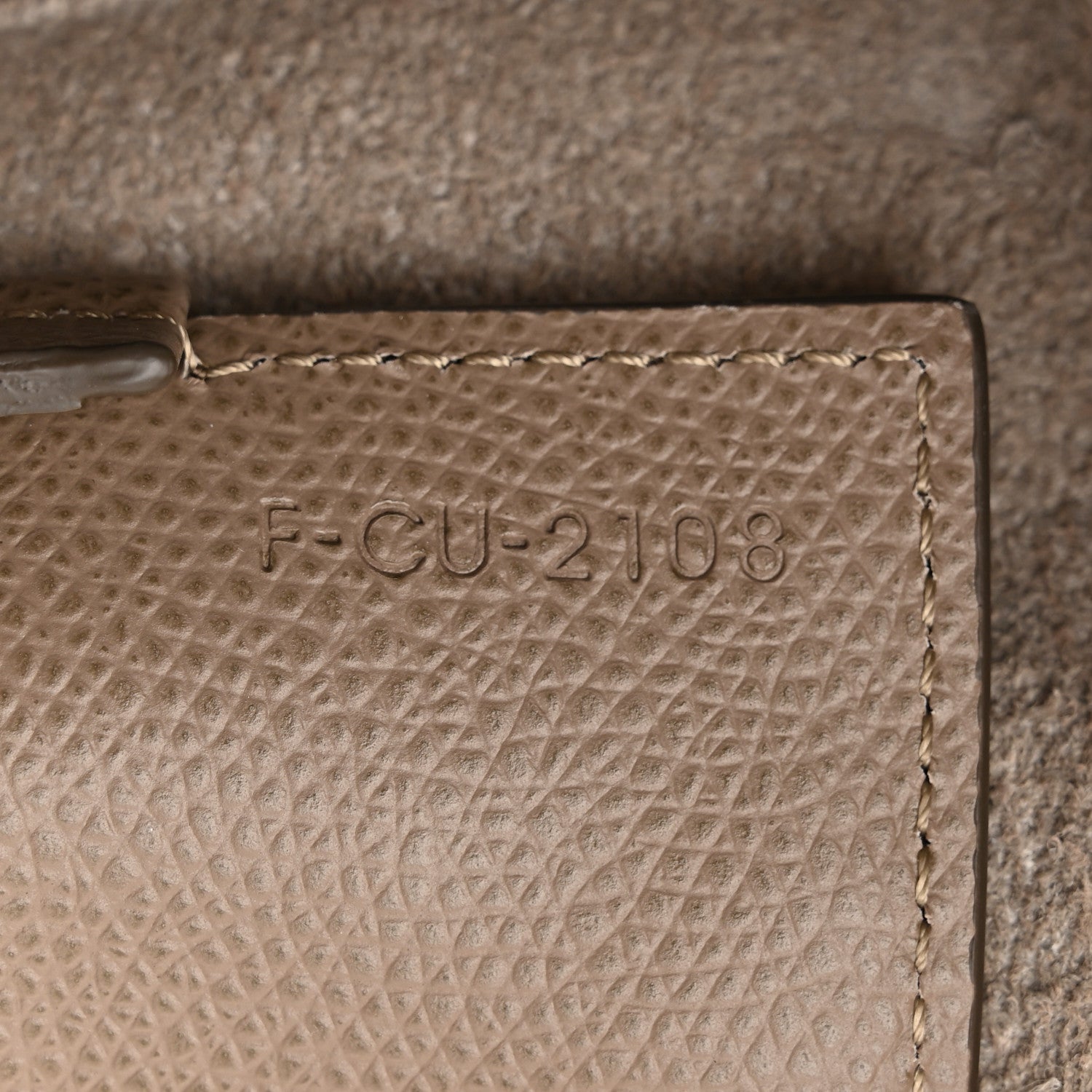 Celine Grained Calfskin Small Vertical Cabas Beige 7 of 10