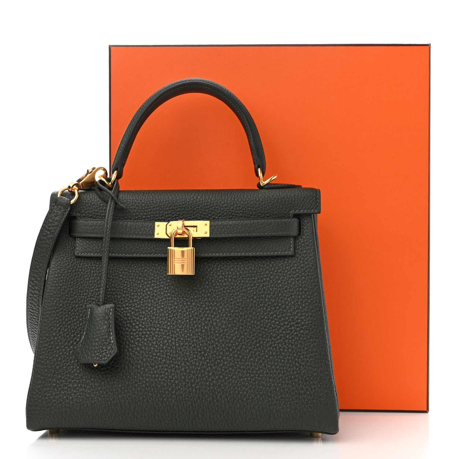 Hermes Togo Kelly Retourne 25 Vert Cypress 11 of 11