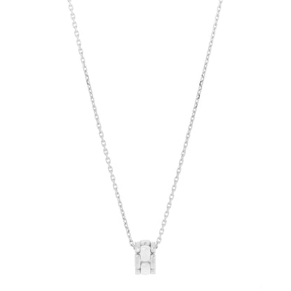 Chanel 18K White Gold Ceramic Ultra Pendant Necklace White 1 of 8