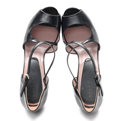 Gucci Nappa Lili Platform Pumps 38 Black 2 of 10