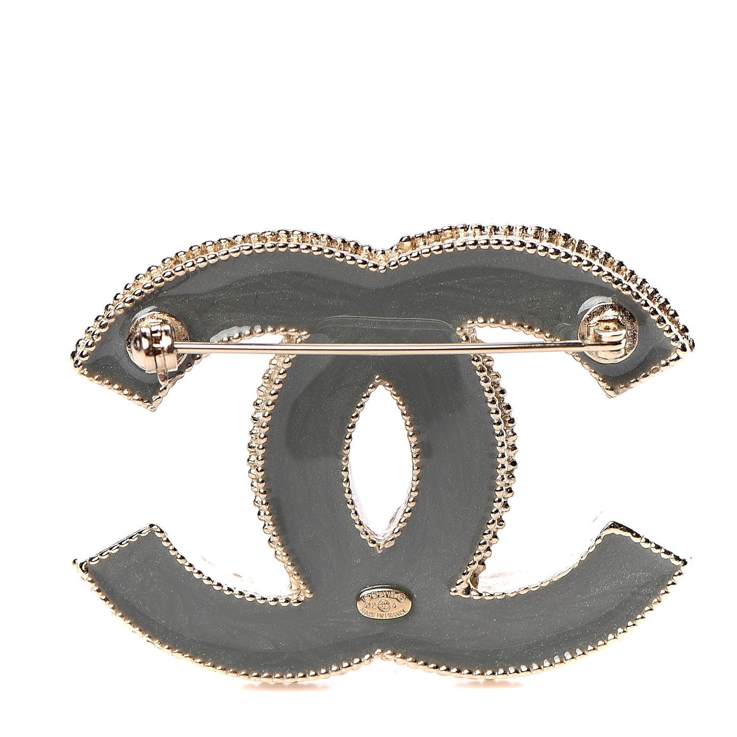 Moonstone Labradorite CC Brooch Gold