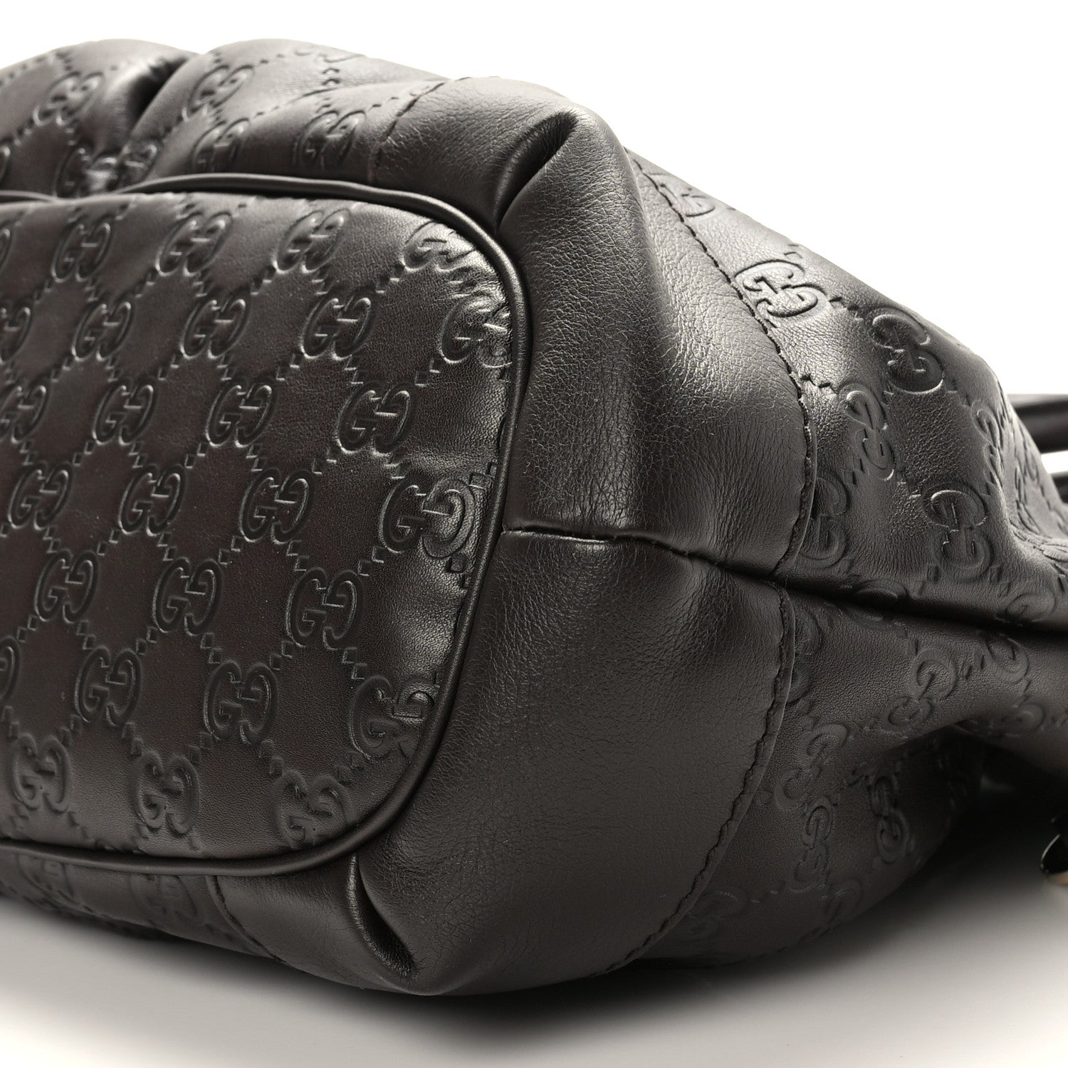 Gucci Guccissima Medium Sukey Top Handle Bag Dark Brown 9 of 9