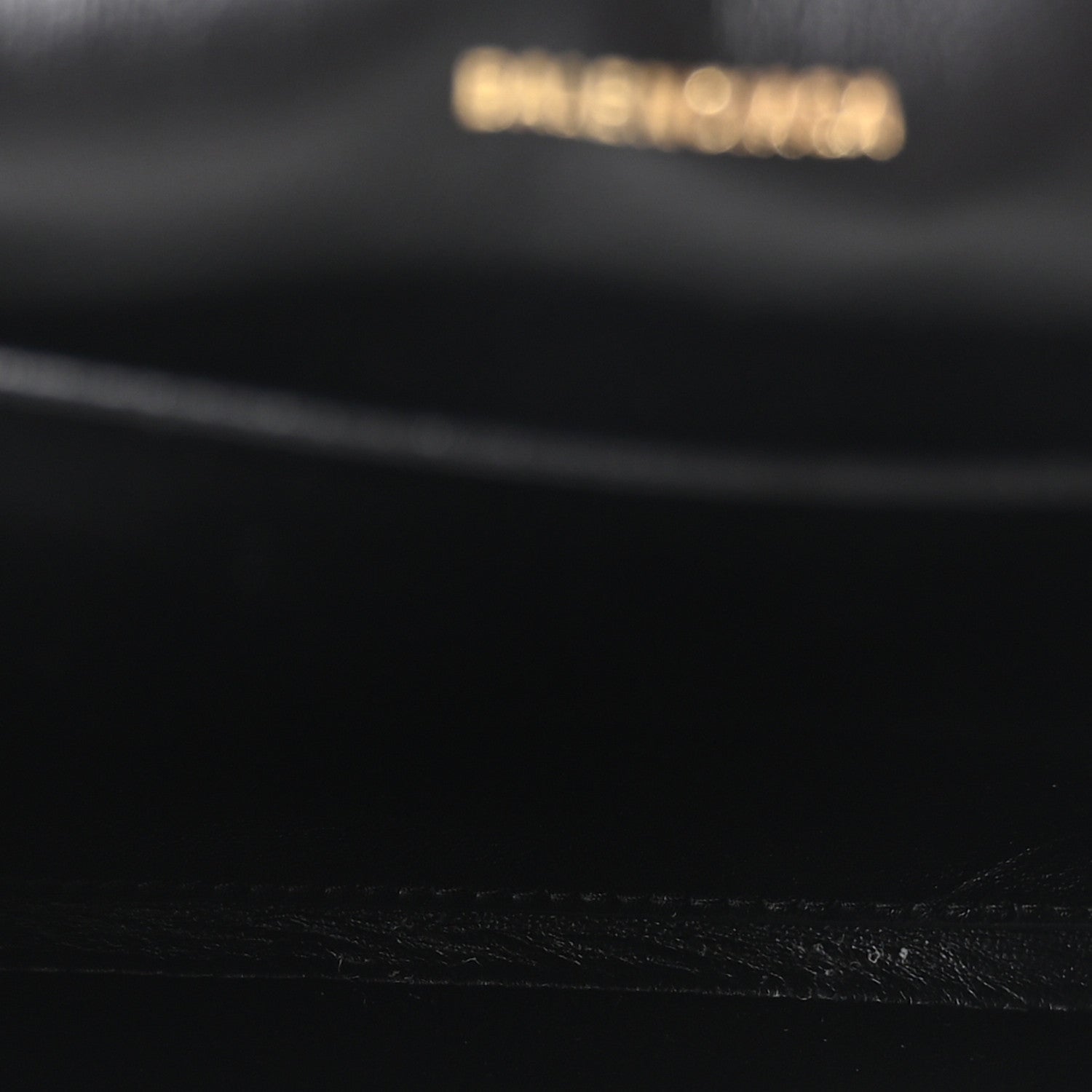 Balenciaga Shiny Calfskin Crocodile Embossed Hourglass Gusset Pouch Black 5 of 9