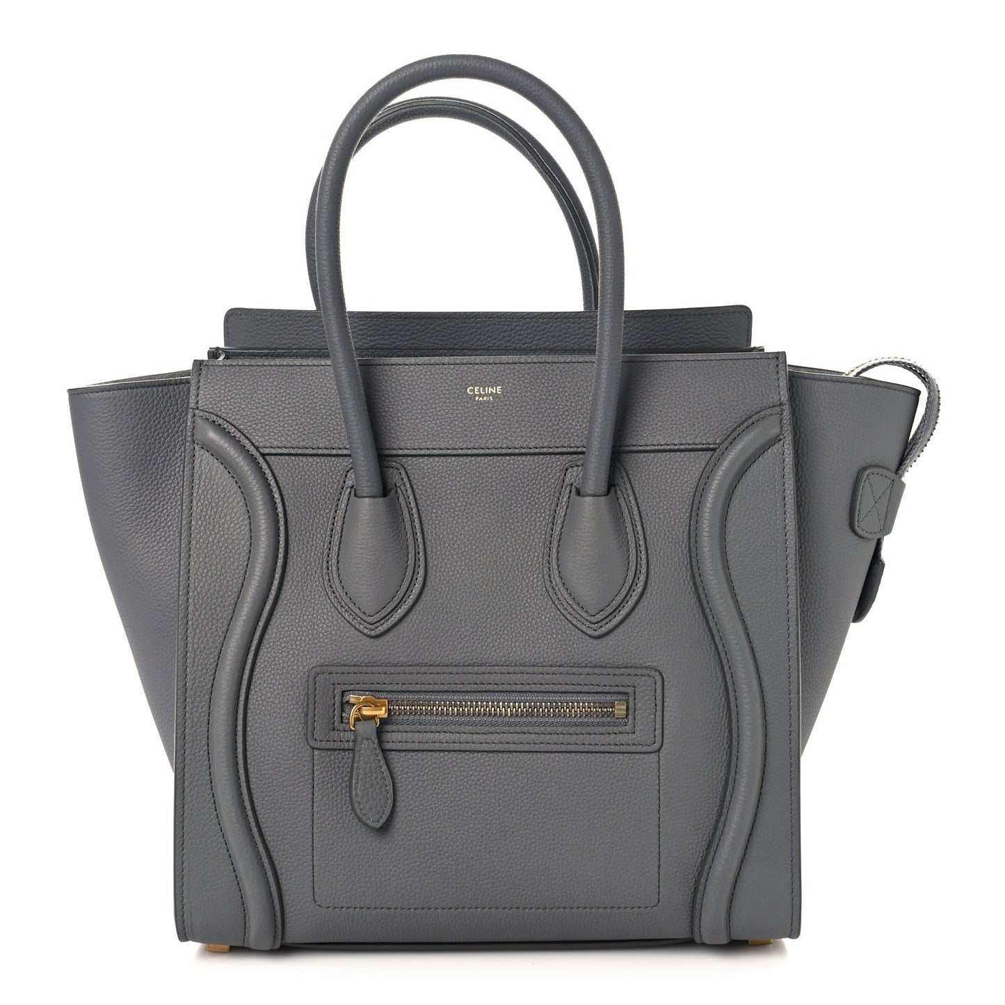 Baby Drummed Calfskin Micro Luggage Kohl