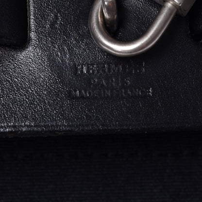 Hermes Toile Vache Calfskin Herbag 30 PM Black 8 of 22