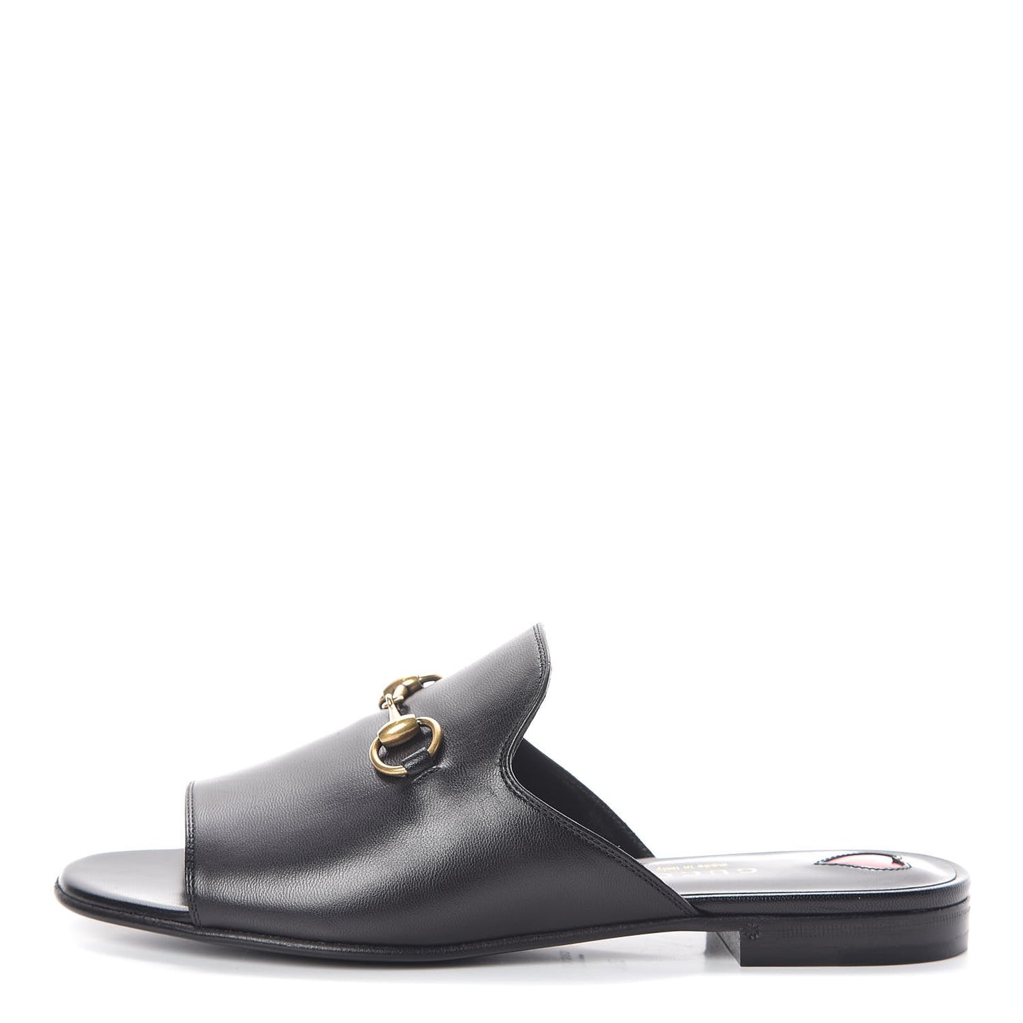 Malaga Kid Horsebit Slide Sandals 35.5 Black