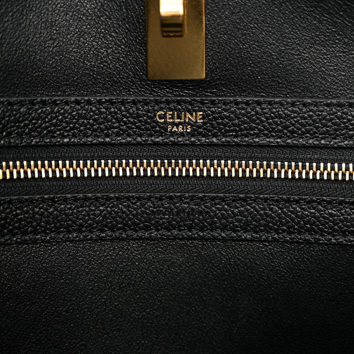 Celine Supple Grained Calfskin Cabas 16 Bag Black 6 of 11