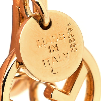 Fendi Metal Crystal F is Fendi Double Logo Charm Ring Gold 5 of 5