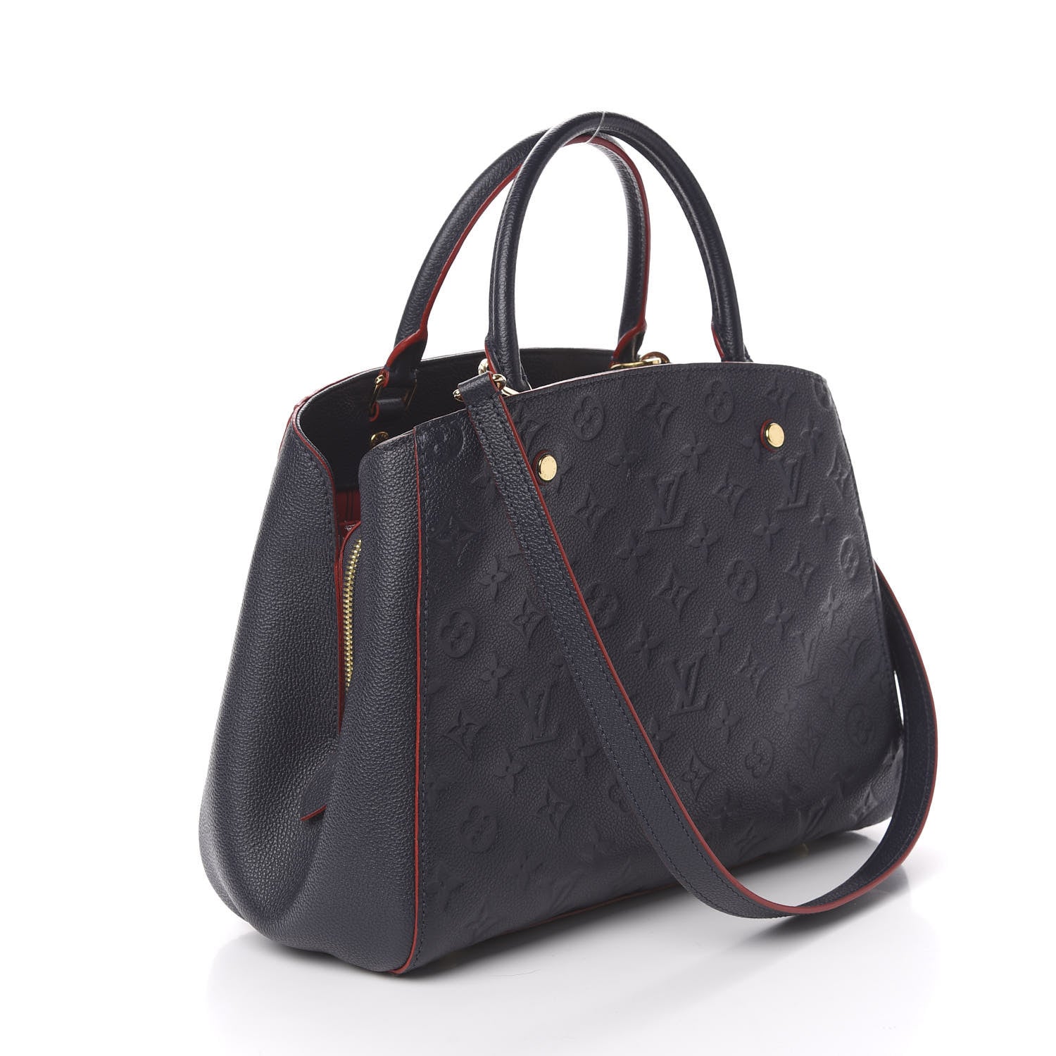 Louis Vuitton Empreinte Montaigne MM Marine Rouge 3 of 11