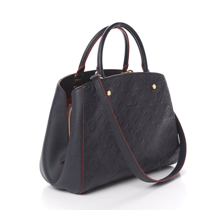 Louis Vuitton Empreinte Montaigne MM Marine Rouge 3 of 11
