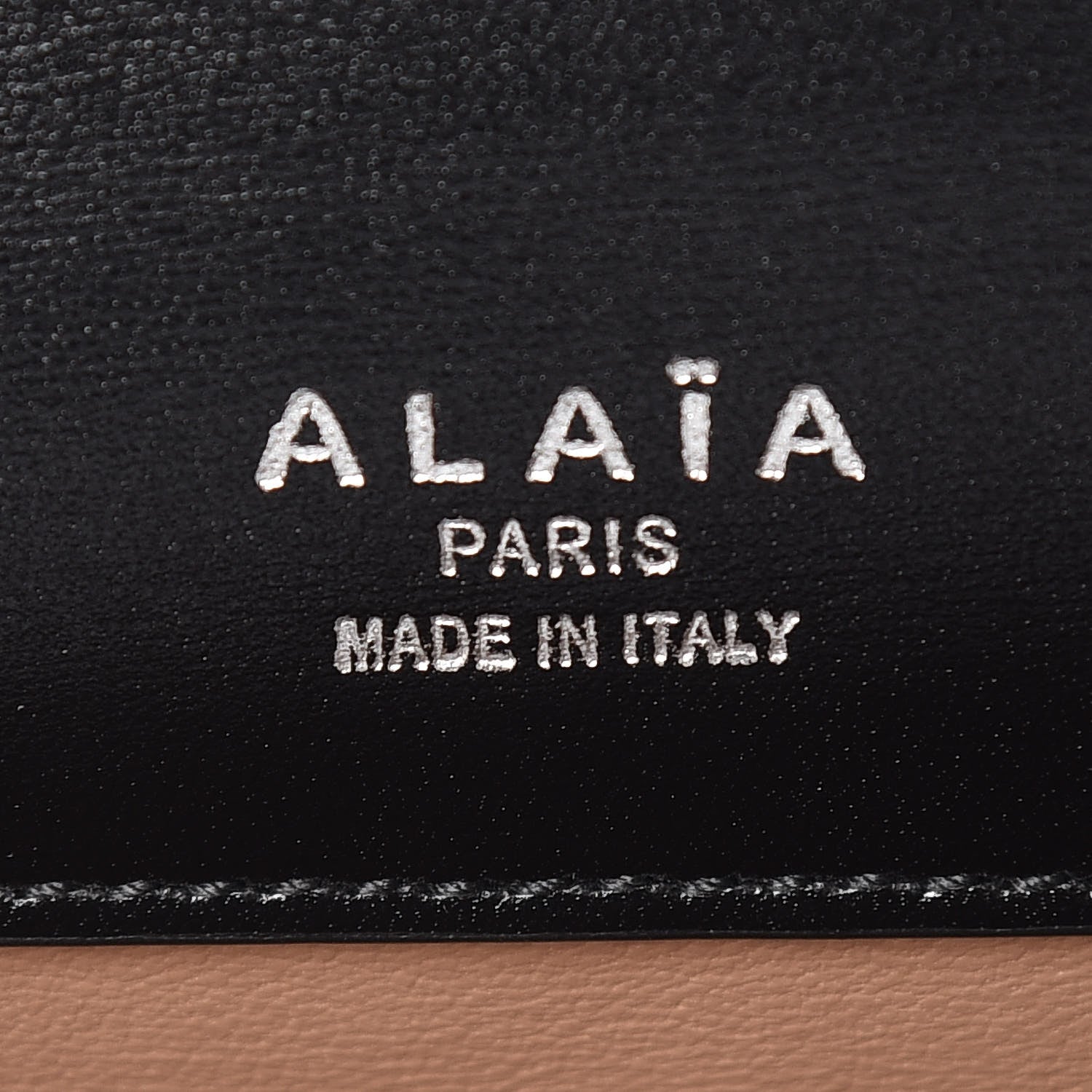 Alaia Calfskin Arabesque Studded Medium Franca Crossbody Black 8 of 8