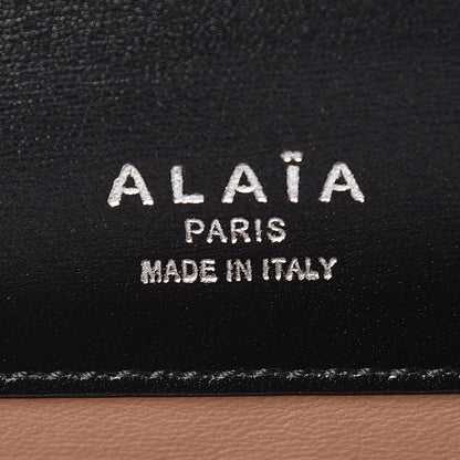 Alaia Calfskin Arabesque Studded Medium Franca Crossbody Black 8 of 8