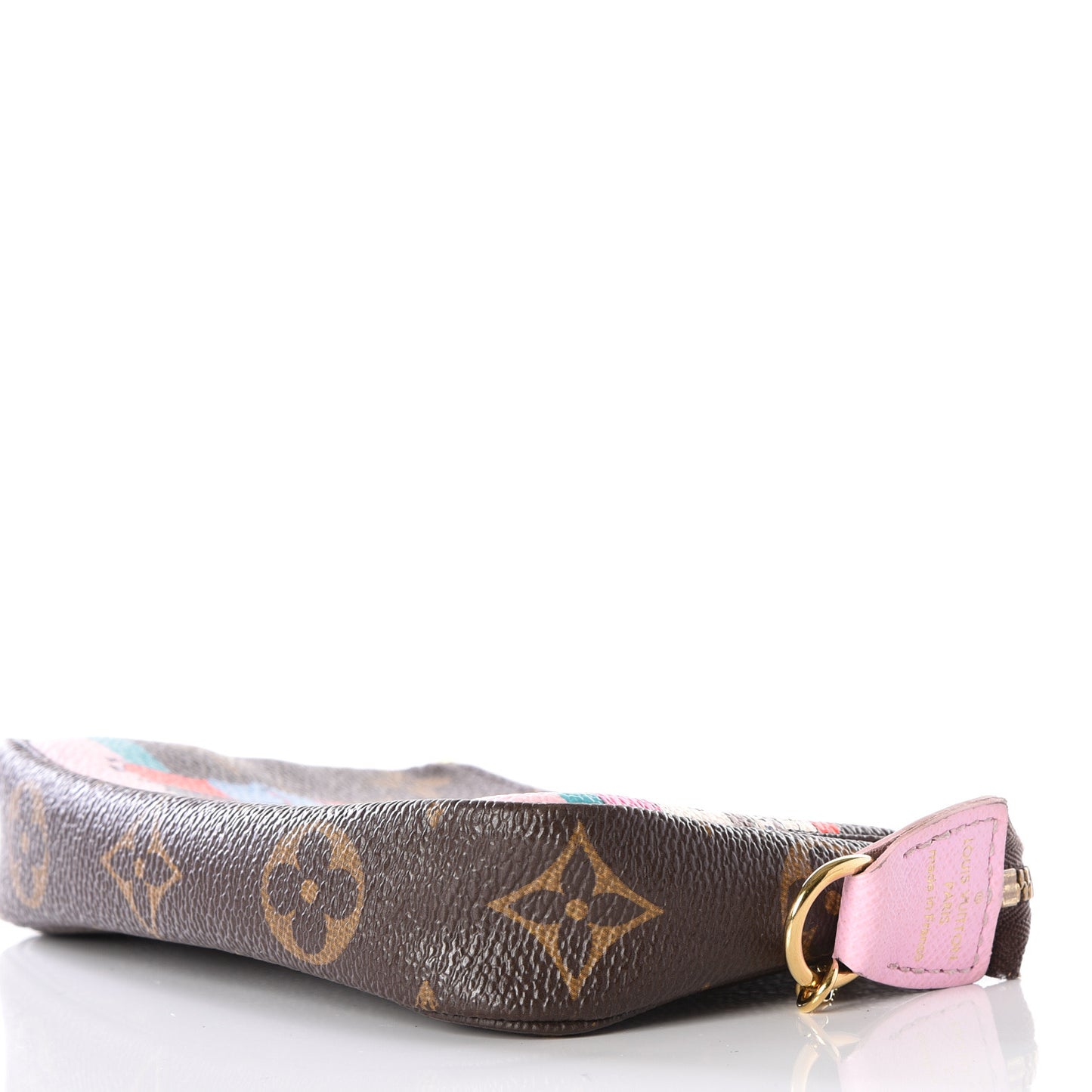 Monogram 2016 Christmas Animation Mini Pochette Accessories Rose Ballerine