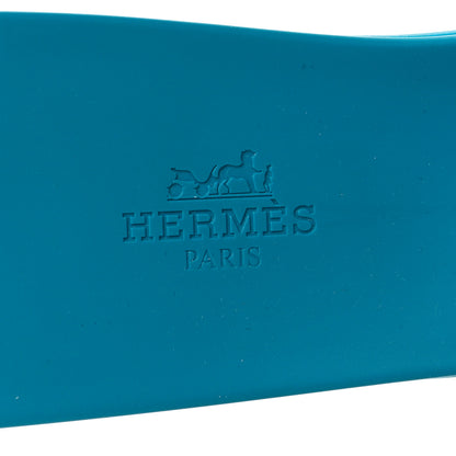 Hermes Rubber Aloha Sandals 40 Bleu Vif 7 of 8