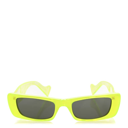 Gucci Acetate Rectangular Sunglasses GG0516S Fluorescent Yellow 2 of 9