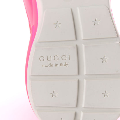 Gucci Calfskin Mens Rhyton Sneakers 9 Fuxia Fluo 6 of 10