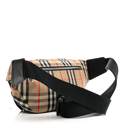 Burberry Nylon Vintage Check Medium Sonny Bum Bag Archive Beige Black 3 of 10