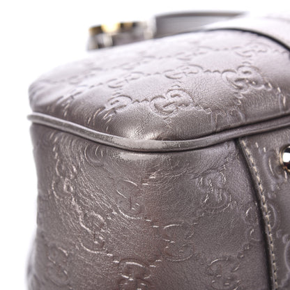 Gucci Metallic Guccissima Medium GG Twins Tote Mauve 11 of 15