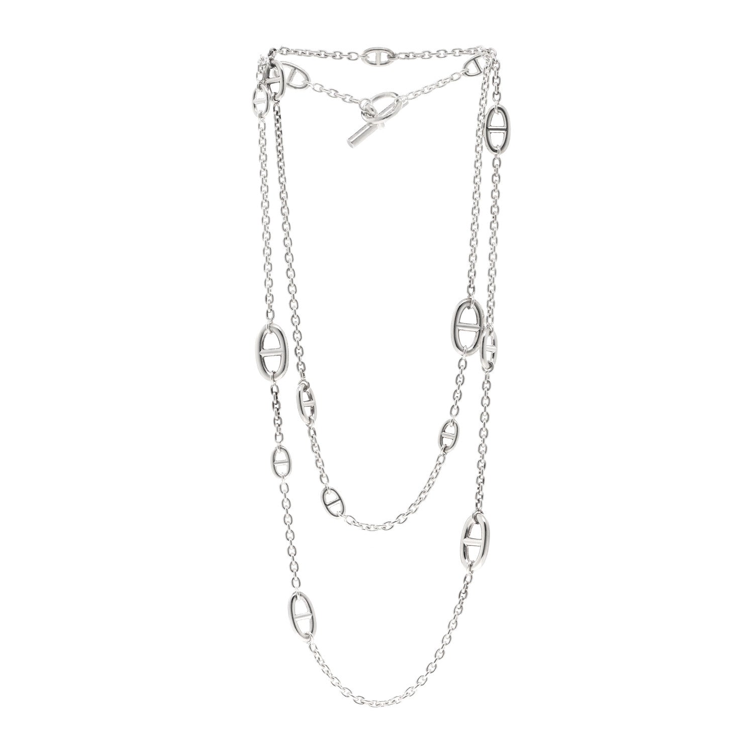 Hermes Sterling Silver Farandole Necklace 120 3 of 6