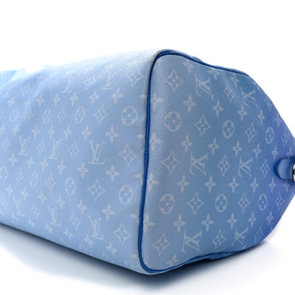 Louis Vuitton Monogram Clouds Keepall Bandouliere 50 Blue 10 of 10