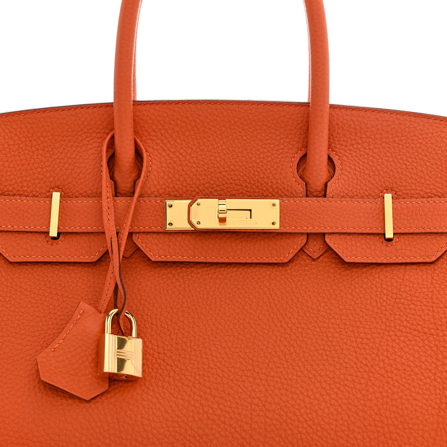 Hermes Togo Birkin 30 Orange 8 of 10